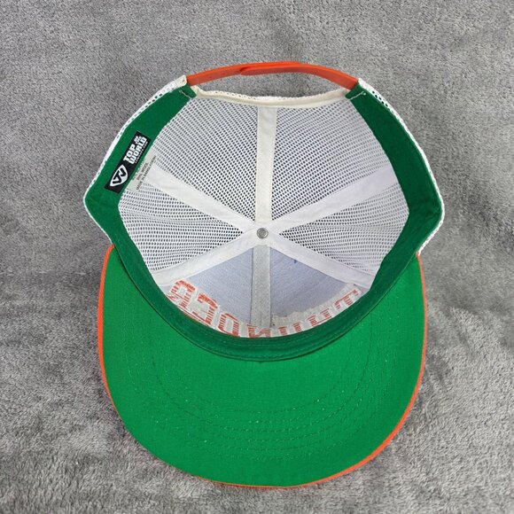 Oklahoma City Thunder Mesh Trucker Hat Snapback Cap Blue Orange Top Of The World - Picture 6 of 7